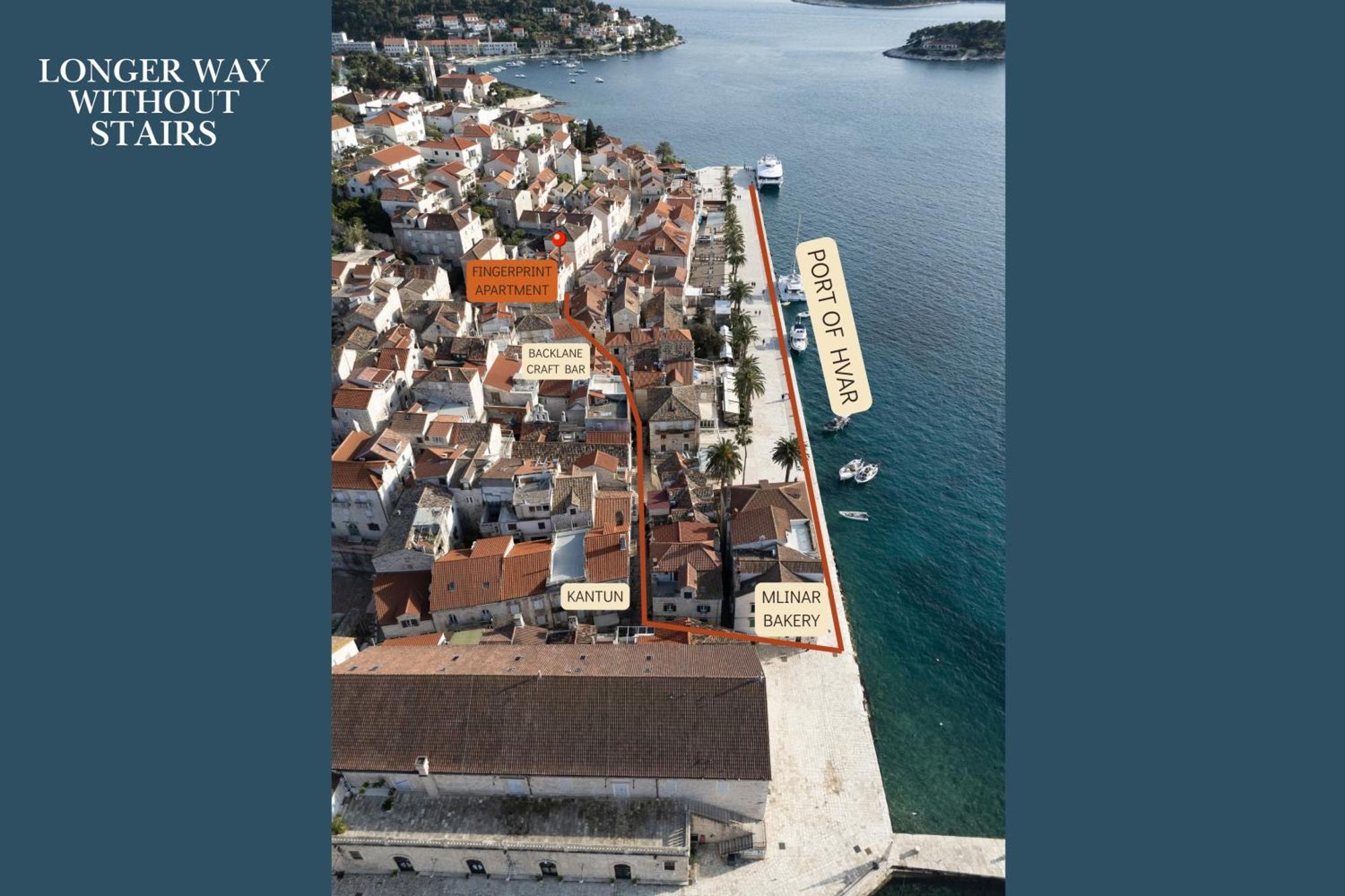 Fingerprint Central Apartment 5 Min From Center & Beach Hvar Town Exterior photo